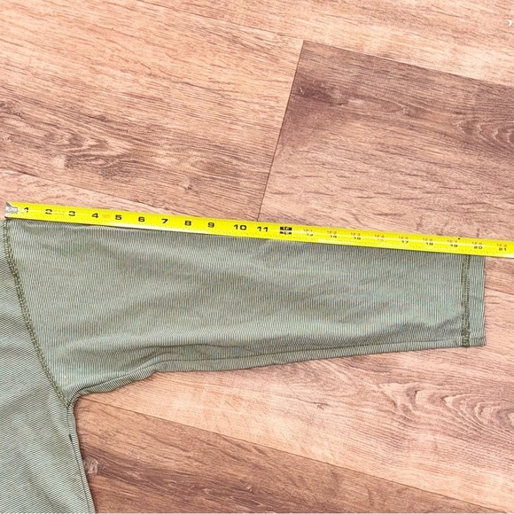 American Tradition Mens L Olive Green Striped Long Sleeve T-Shirt NWT - Picture 8 of 14